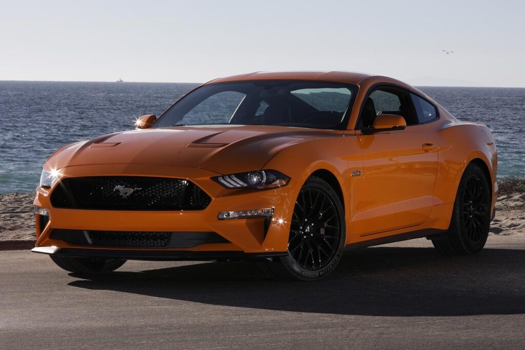 2018 Ford Mustang GT orange
