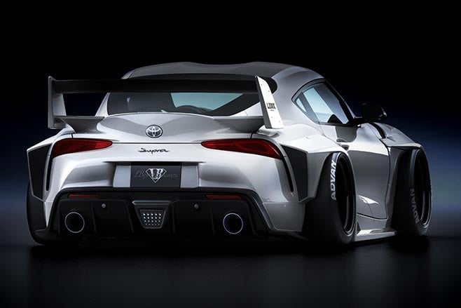 Liberty Walk Toyota Supra widebody rear