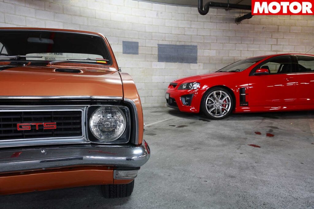 Holden HT Monaro GTS 350 vs HSV VE GTS front