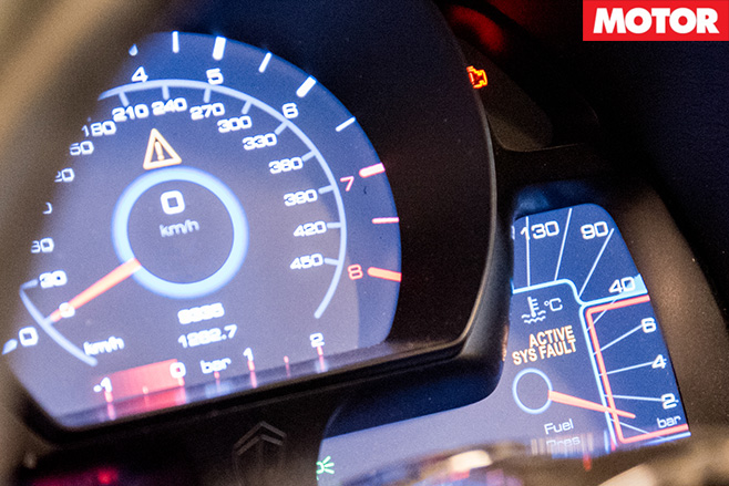 Koenigsegg One 1 gauges