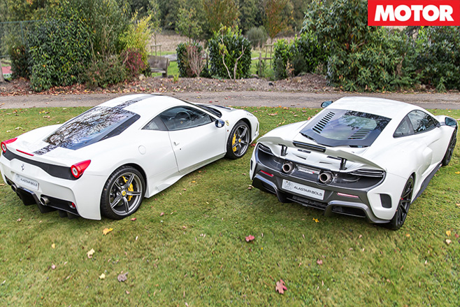 Ferrari 458 Speciale and McLaren 675LT pair