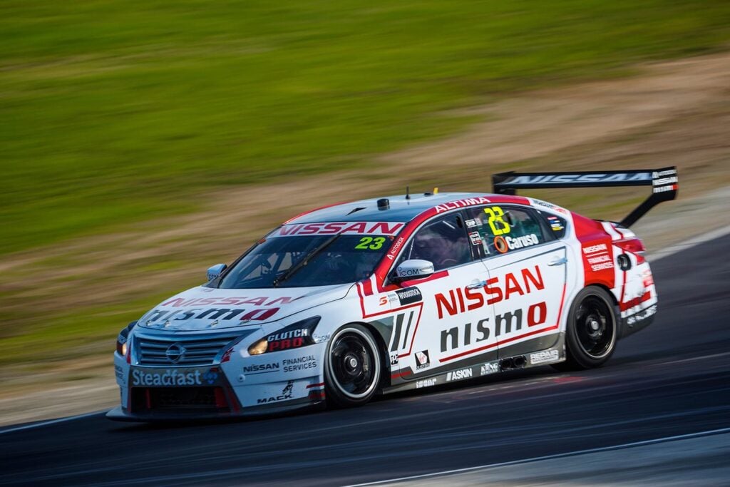 Nissan Altima racing at track