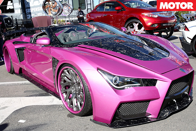 INFINITI G35 WITH SUPER CAR BODY STUCK ON TOP