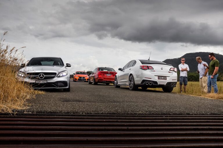 BMW M3 vs HSV Clubsport LSA vs Lexus GS-F vs Mercedes-AMG C63 S