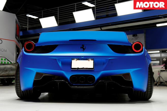 Justin bieber ferrari 458 rear