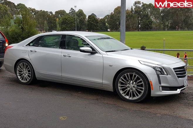 Cadillac -CT6-side -front -parked