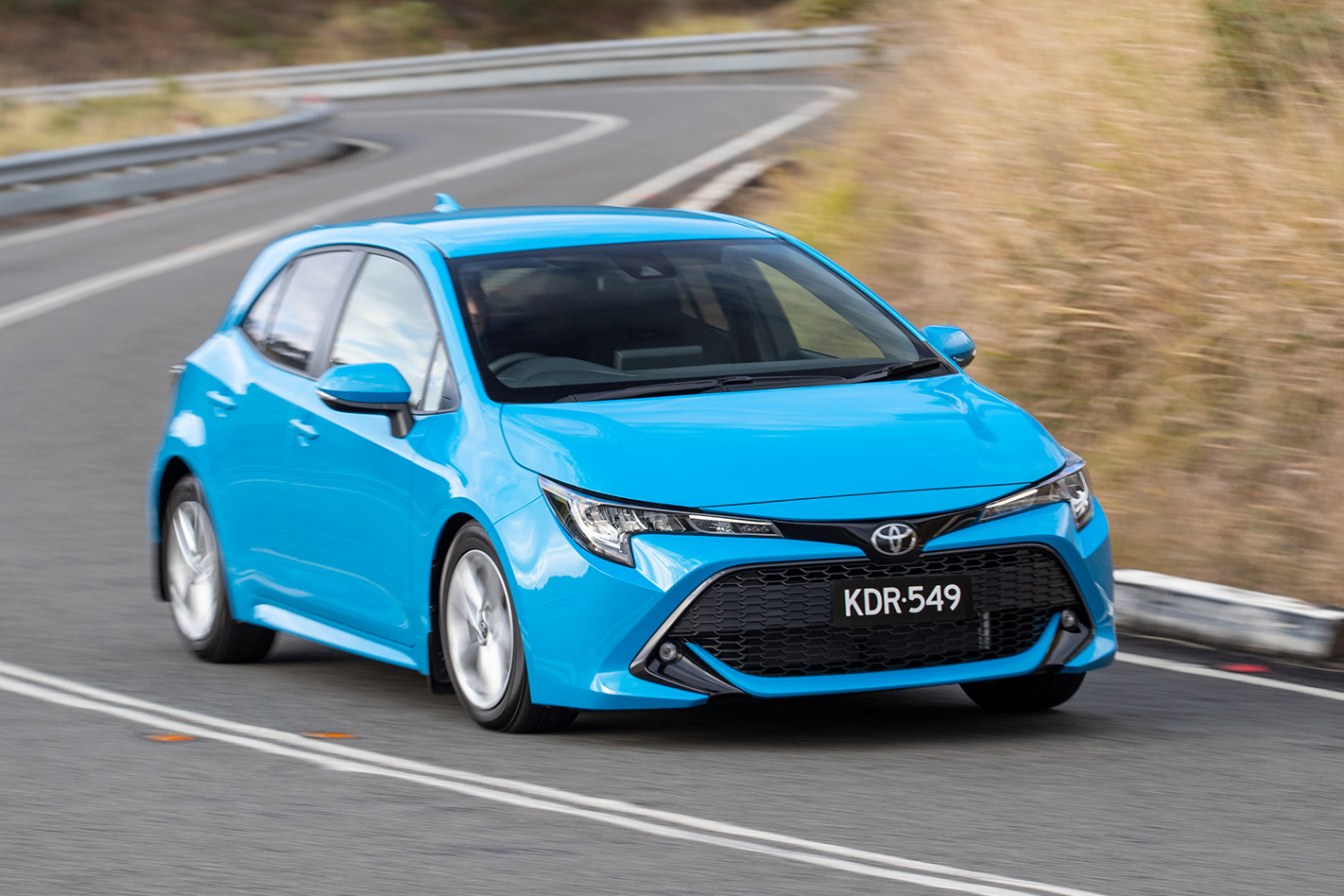 corolla on road