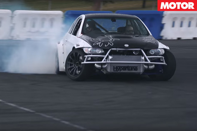 Skyline GT-R powered M3 drifting