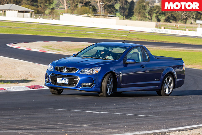 Holden SS ute driving