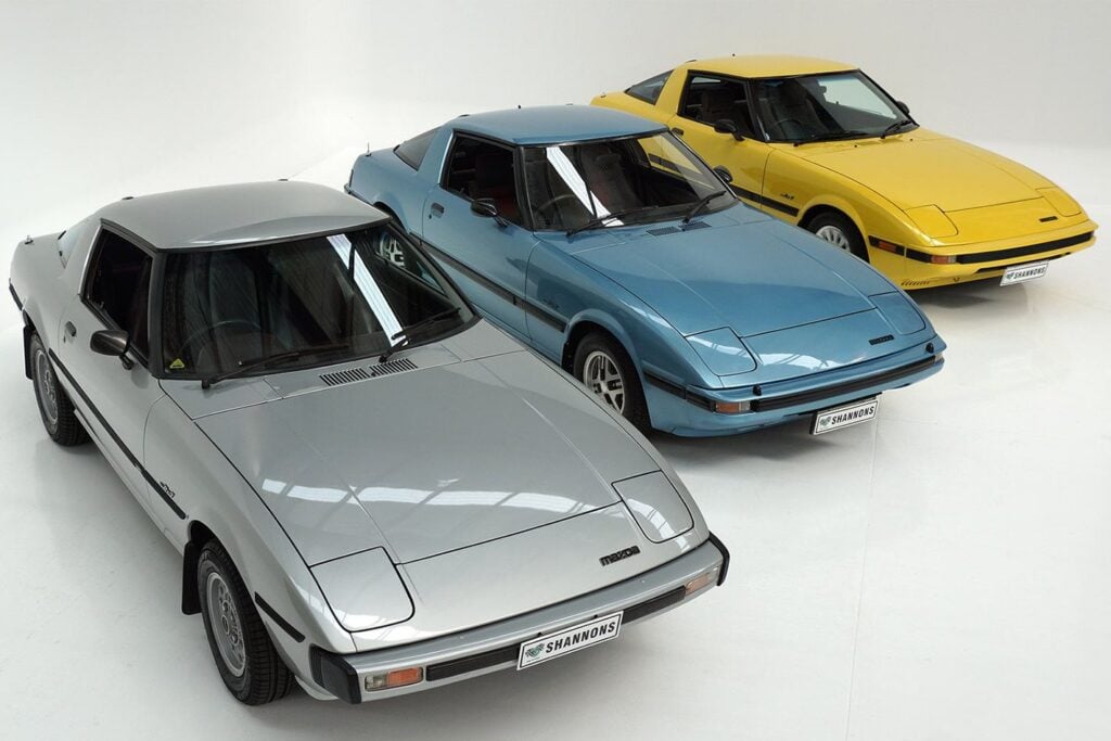 Mazda RX7 auction trio