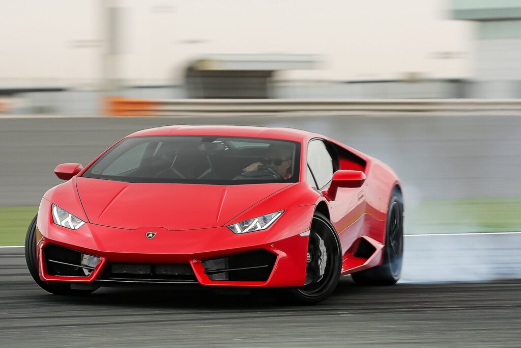 Lamborghini Hurcan drifting