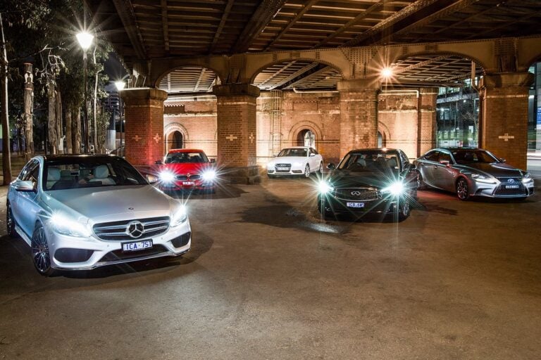 BMW 3 Series v Audi A4 v Infinit Q50 v Lexus IS v Mercedes C-Class comparison review