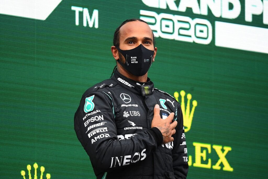 Lewis Hamilton podium