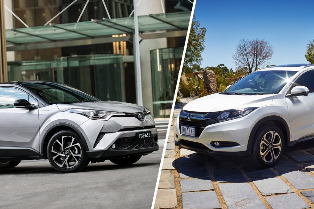 Toyota C-HR v Honda HR-V VTi comparison review