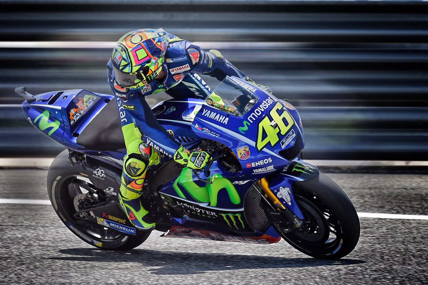 Valentino Rossi at the 2017 Spanish MotoGP