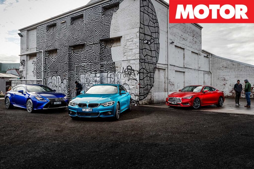 2018 Infiniti Q60 Red Sport vs Lexus RC350 vs BMW 440i comparison