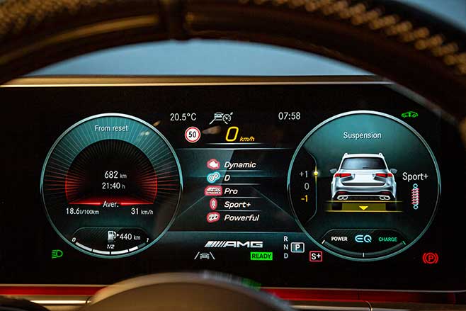 The 12.3-inch digital instrument display is standard.