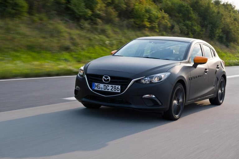 Mazda SkyActiv X Mazda 3 front quarter rolling