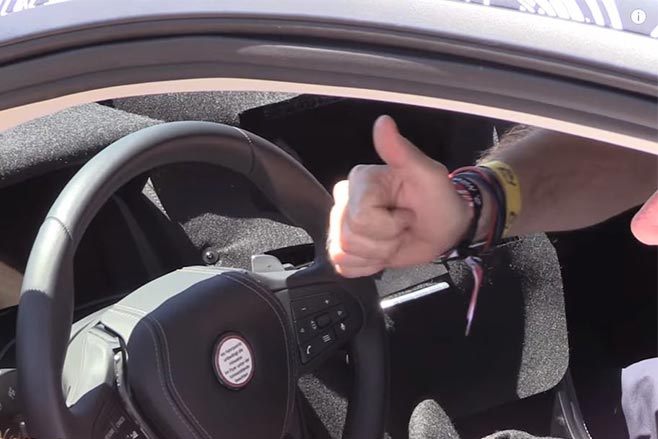 BMW M8 sound reveal thumbs up