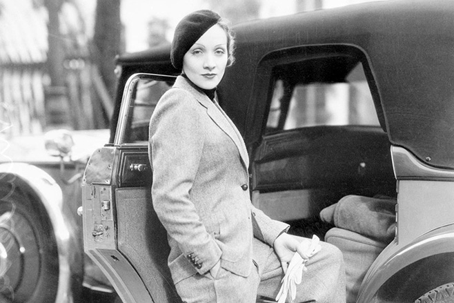 Marlene Dietrich in Suit