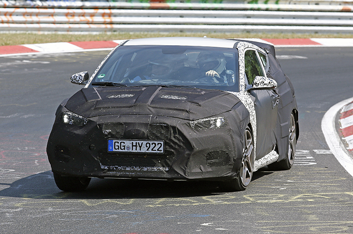 Hyundai Veloster N spy shot