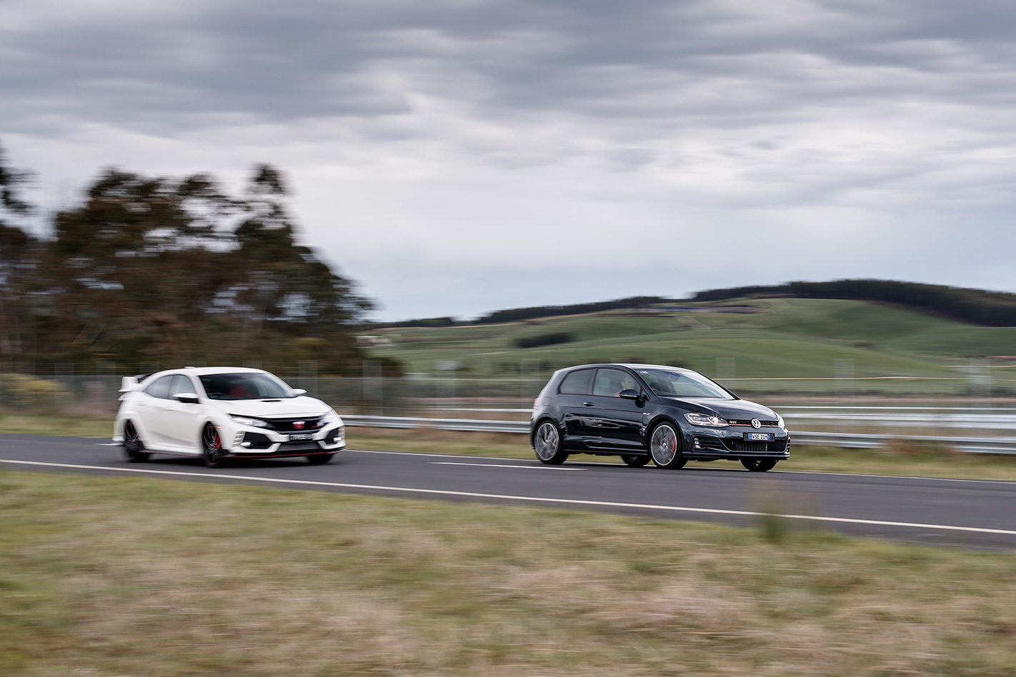 Volkswagen Golf GTI P vs Honda Civic Type R testing.jpg