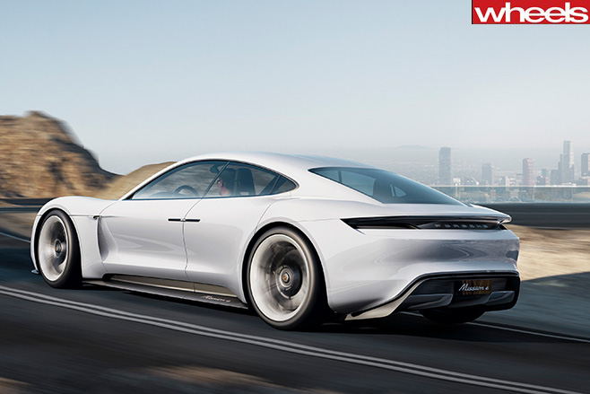 Porsche -Mission -E-side -rear