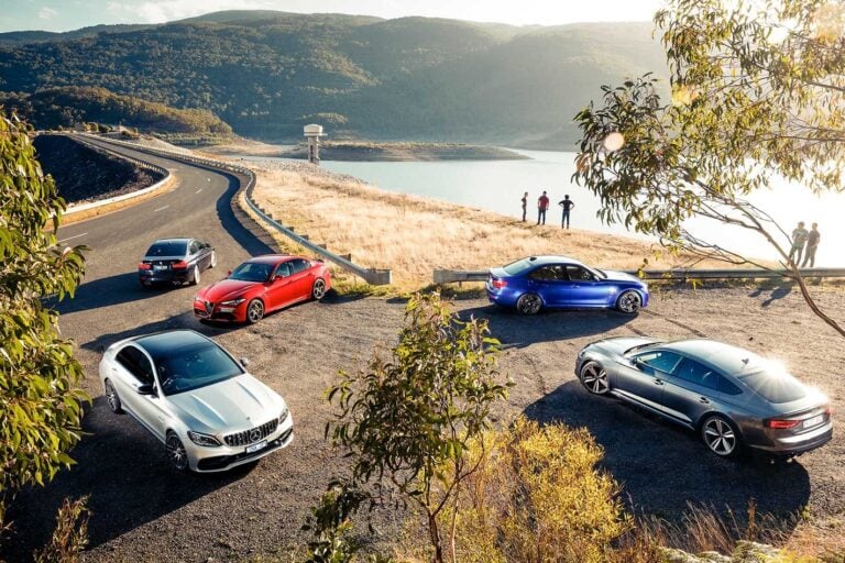 2019 Mercedes-AMG C63 S vs Audi RS5 Sportback vs BMW M3 Pure vs Alfa Romeo Giulia Q vs Alpina B3 S comparison review