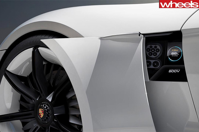 Porsche mission e charging