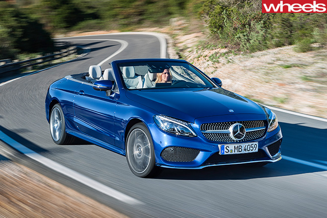 Mercedes -C-Class -front -roof -down