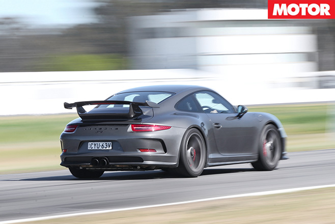 Porsche 911 gt3 rear driving