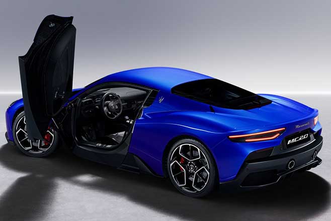 Maserati MC20 specifications and options.