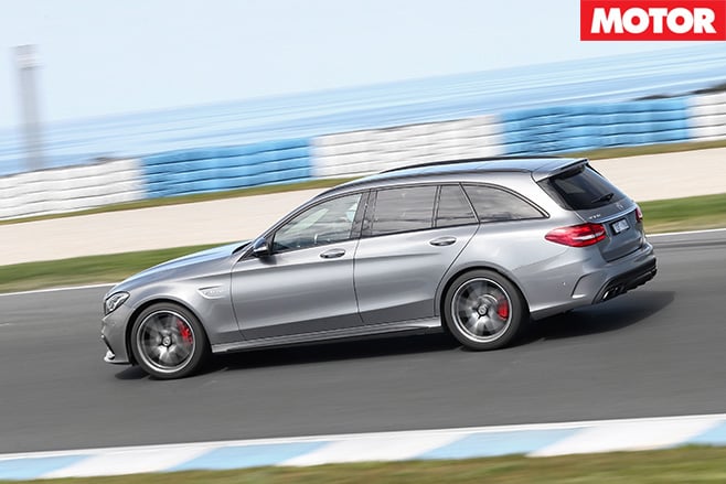 Mercedes-AMG C63 S Estate side driving