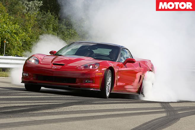 Corvette ZR1 burnout