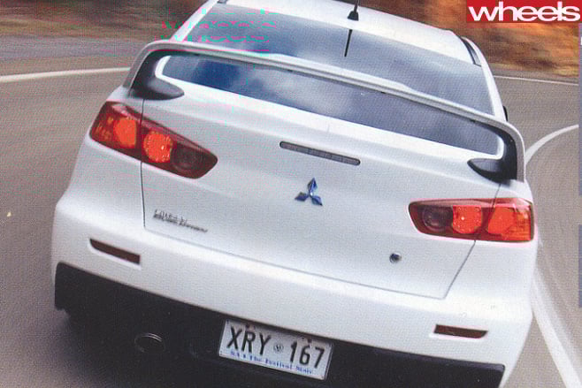 Mitsubishi -Evo -rear