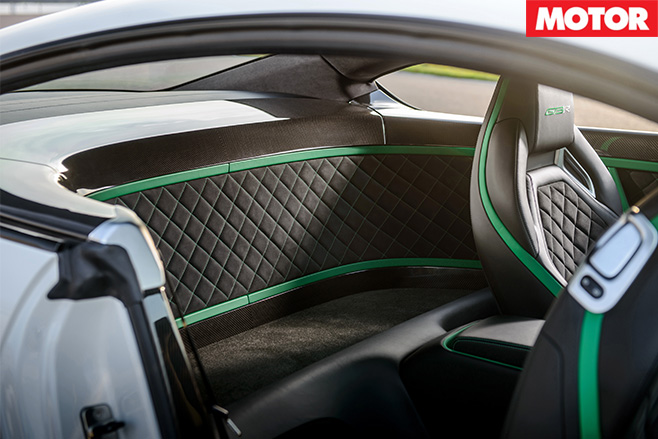 Bentley Continental GT3-R back seat