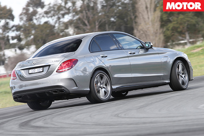 Mercedes-amg c63 S driving
