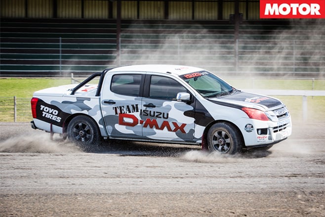 Ute stunt j-turn