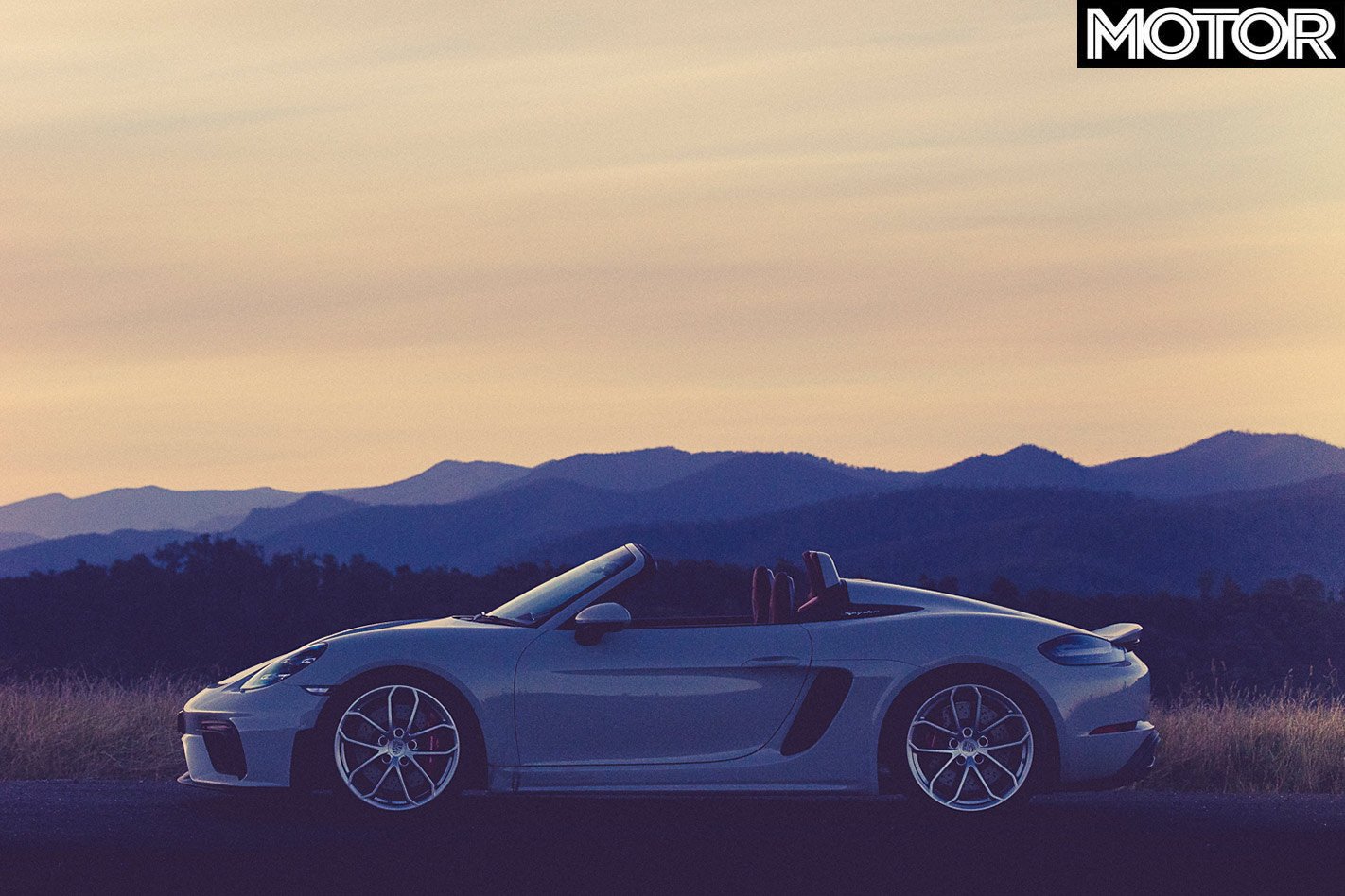 Porsche 718 Spyder side view