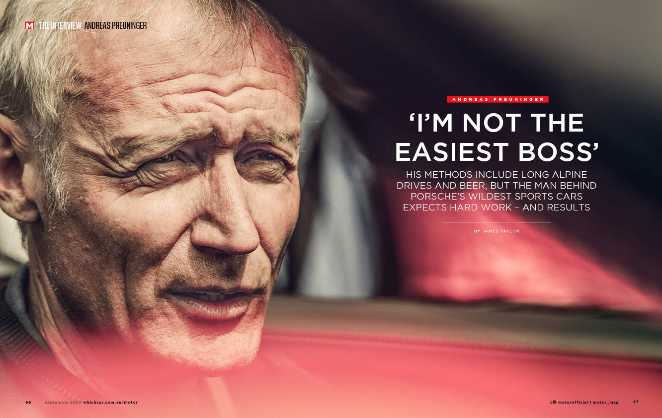 Andreas Preuninger interview MOTOR Magazine