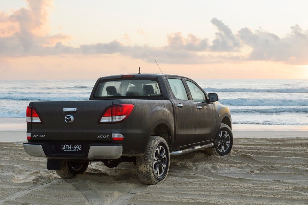 Mazda BT-50 exploring Fraser Island