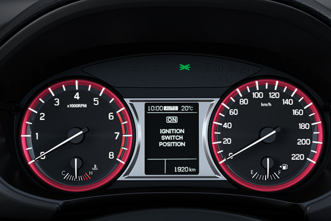 Suzuki VItara S Turbo instrument cluster