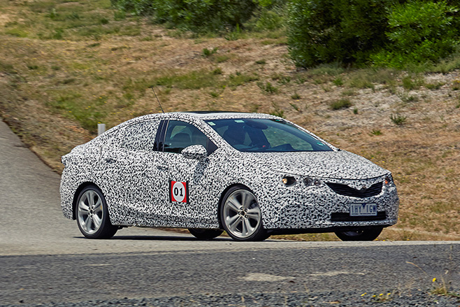 2017 Holden Astra sedan prototype front