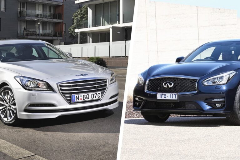 Hyundai Genesis and Infiniti Q70