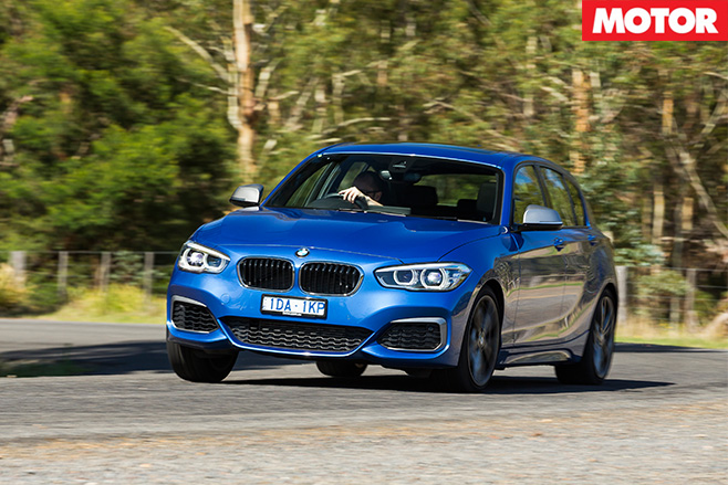 BMW M135i cornering