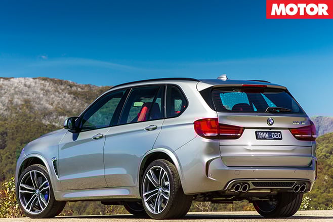 BMW X5M review rear still