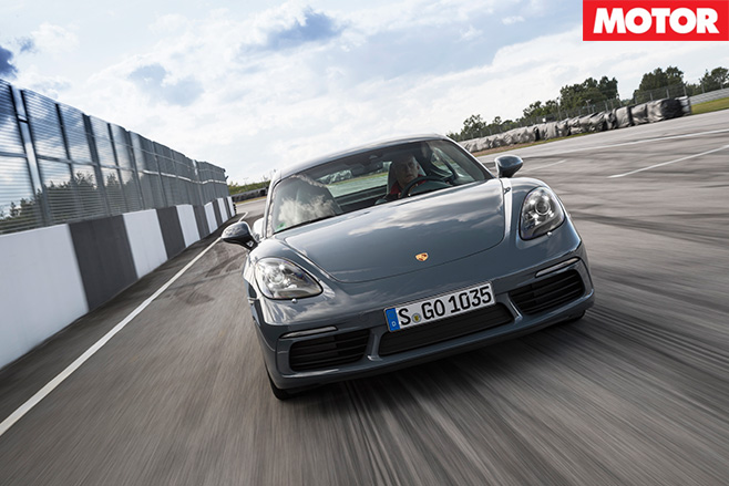 Porsche 718 cayman front
