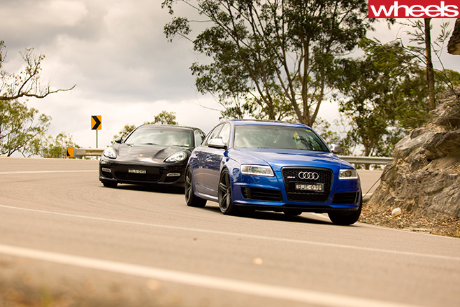 Audi -RS6-and -Porsche -Panamera
