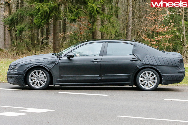 Volkswagen -CC-Side -Spy -Pic