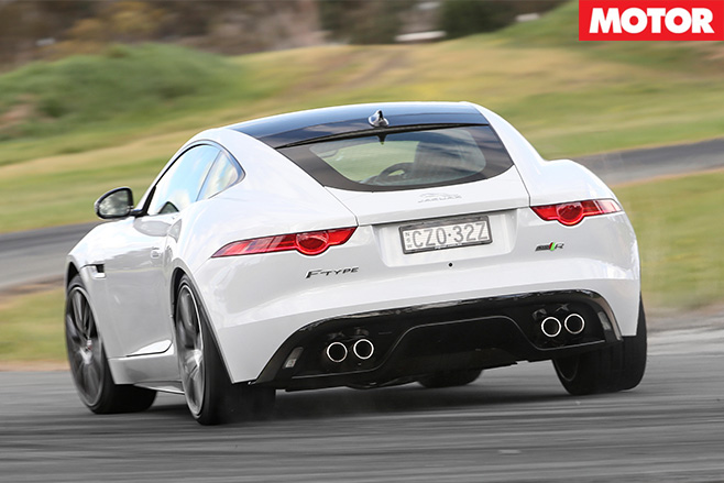 Jaguar f-type svr r driving